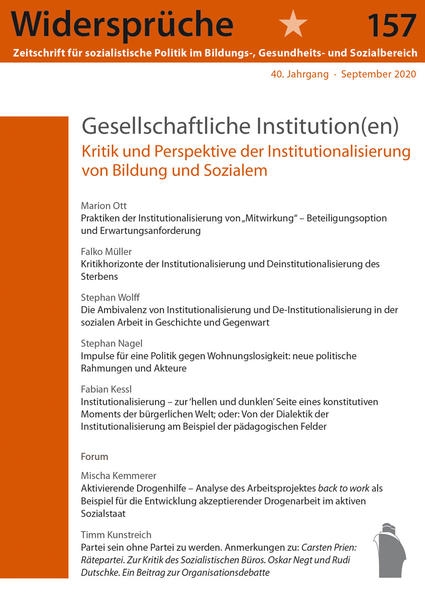 Coverabbildung Gesellschaftliche Institutionen