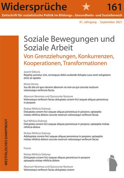 Coverabbildung Soziale Bewegungen und Soziale Arbeit