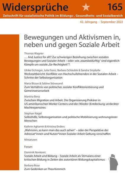 Coverabbildung Bewegungen und Aktivismen in, neben und gegen Soziale Arbeit