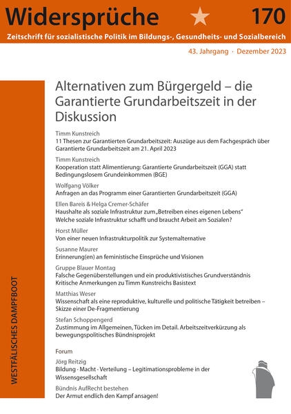 Coverabbildung Alternativen zum Bürgergeld